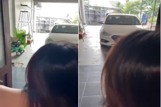 Chịch nhau trước cửa nhà khi bố mẹ em đi vắng