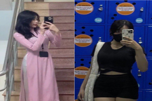 Em UEH vú đẹp nhún nhảy thần sầu